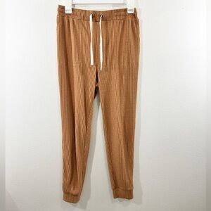 Jane & Delancey Ribbed Joggers | Small | Elastic Waist Lounge Pants